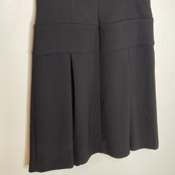 Eliza J Black 70s Inspired Pleated Skirt Classic Dress - Picture 7 of 11